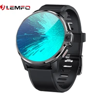 Lemfo Lemp 2021 Slimme Horloge Mannen 4G Wifi Android Dual Systemen 64Gb Rom 1050 Mah Grote Batterij Dual camera Smartwatch Gps