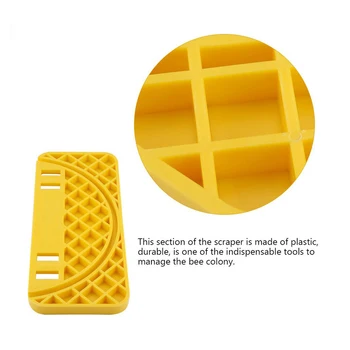 

Honey Beehive Scraper Cleaning Tool Bucket Frame Shelf Nest Spleen Apiculture Accessories for Farm Bee Colony Managing New N6