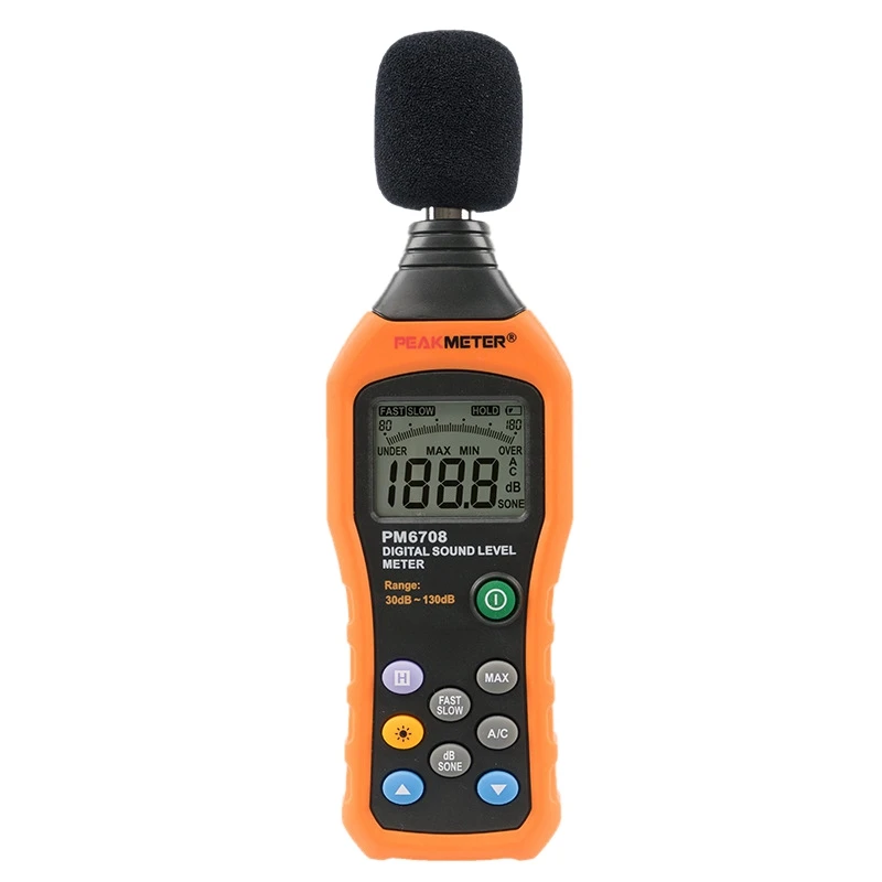 Noise Sound Level Meter,PEAKMETER PM6708 High Precision LCD Display Digital Sound Level Meter Noise Measuring Tester Noise Sound Level Meter,PEAKMETER PM6708 High Precision LCD Display Digital Sound Level Meter Noise Measuring Tester