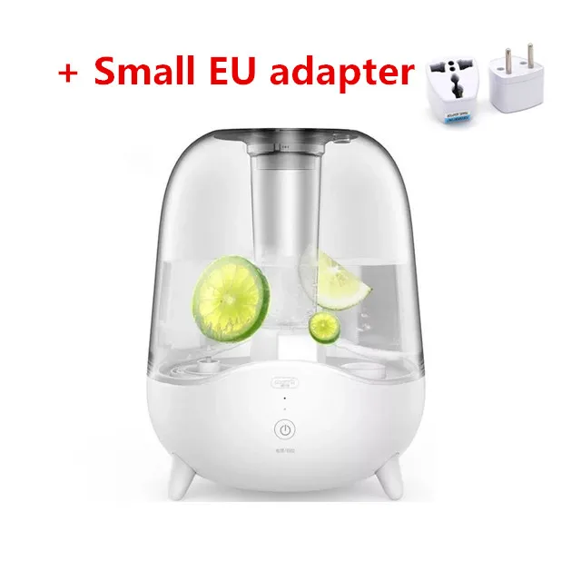 Add Small EU adapter Xiaomi Deerma DEM-F325 увлажнитель воздуха 5L бытовой тихий Мини Ароматерапия Увлажнение прозрачный аквариум офис спальня - Цвет: Add Small EU adapter