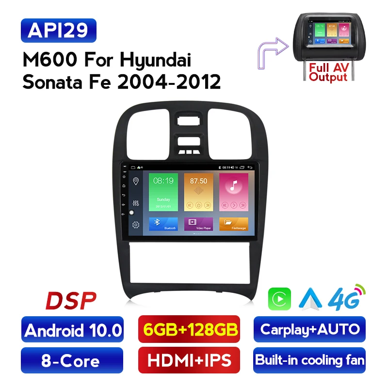 Автомагнитола MEKEDE для Hyundai Sonata EF 2001-2012 мультимедийный видеоплеер навигация GPS Android