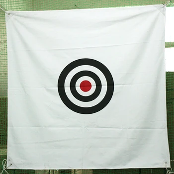 

1.5x1.5m Golf Net Hitting Cage High Impact Professional Foldable Portable Accessories With Target White Cloth Double Back Stop