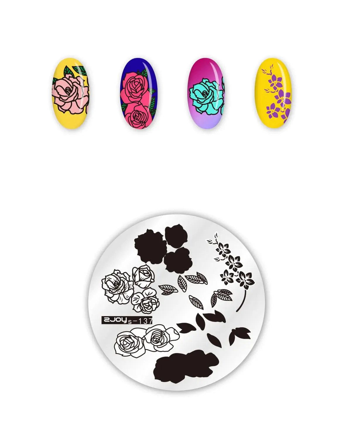 Стемпинг год Круглые штамповки для ногтей пластины цветок Геометрическая обезьяна дизайн ногтей трафареты для дизайна ногтей штамп шаблон - Цвет: zjoys137