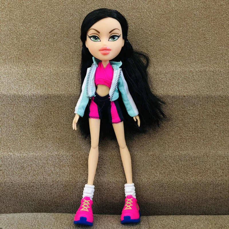 Оригинальные новые 23 см оригинальные модные фигурки BratzDoll спящие вечерние красные волосы YASMIN красивые MGAdoll лучший подарок для ребенка - Цвет: E