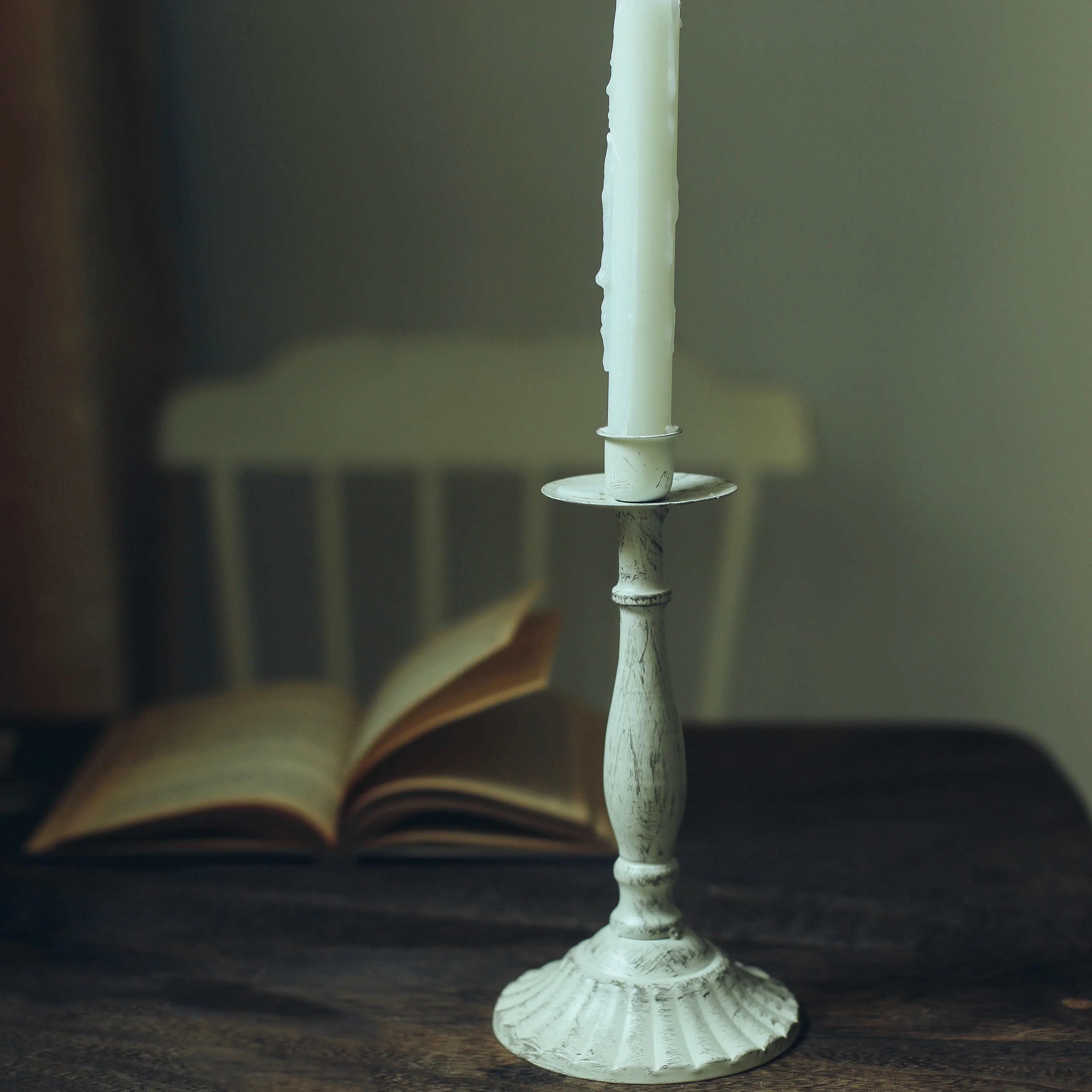 Белый Ретро винтажный подсвечник Домашнее украшение Свадебная вечеринка