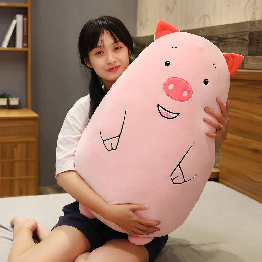 Pig Плюшевая подушка в виде животных, супер мягкая мультяшная подушка, милая плюшевая игрушка в виде животного, мягкая подушка, домашний диван, декор, детские подарочные игрушки - Цвет: Pig