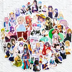 50 PCS Cartoon Anime Sexy Beauty Sticker  Phone Guitar Laptop Helmet Automobile Water Cup Stationery Decorate Sticker