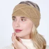 women autumn winter Ponytail Beanie hat female Stretch Crochet knitted hat lady arylic geometry pattern winter hat ► Photo 1/6
