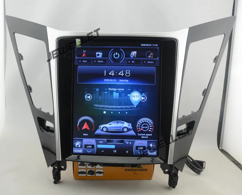 10," tesla стиль вертикальный экран Восьмиядерный Android 8,1 Стерео gps навигация для hyundai i45 Sonata 2011