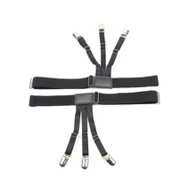 Новая деловая Мужская рубашка остается ремень с не-с блокировкой скольжения зажимы джентльмен ноги эластичные Подвязки подтяжки для Аксессуары для рубашек