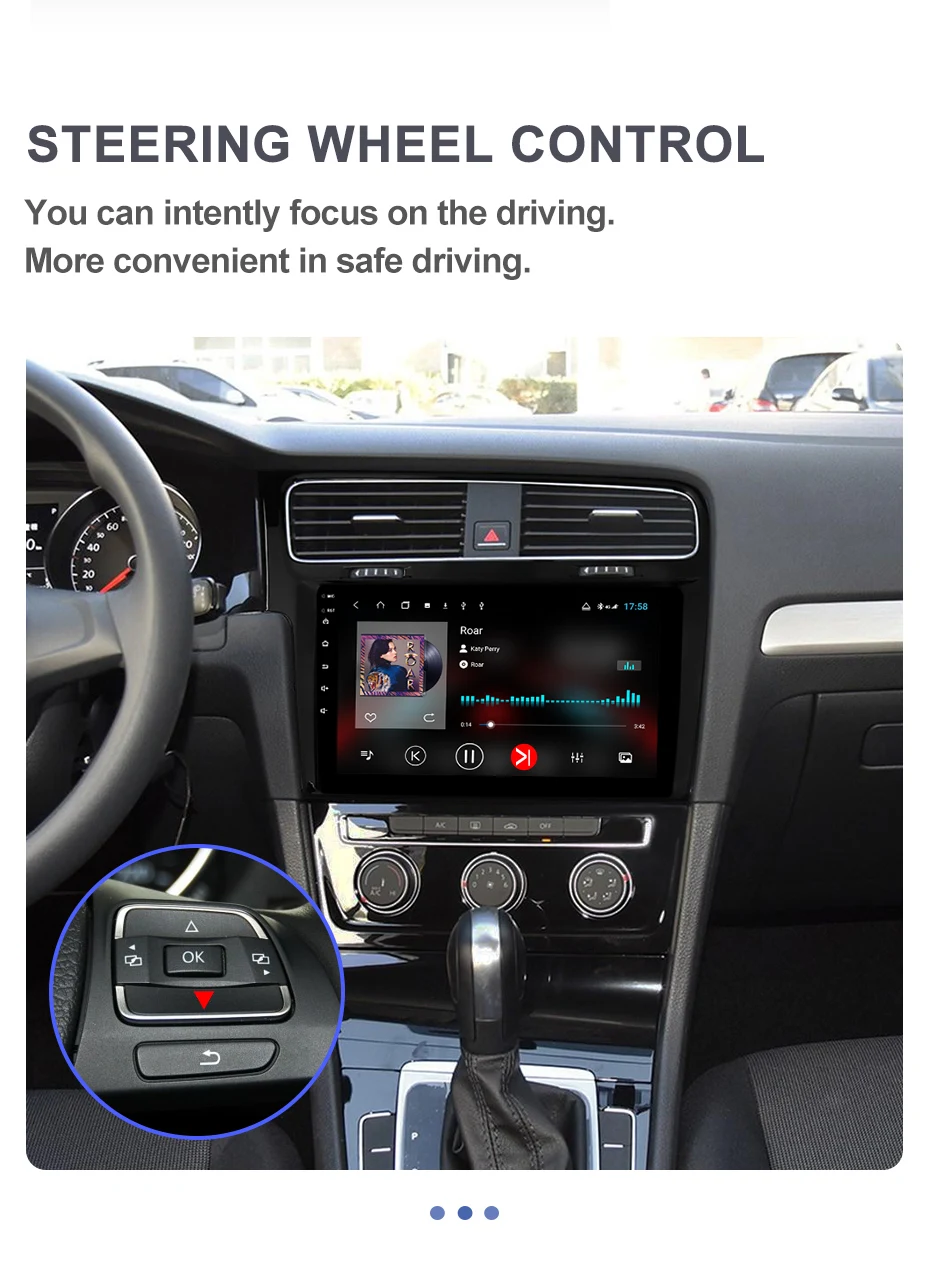 Best Isudar H53 4G Android 1 Din Auto Radio For VW/Volkswagen/Golf 7 Car Multimedia 8 Core RAM 4GB ROM 64GB GPS DVR 1080P Camera IPS 18