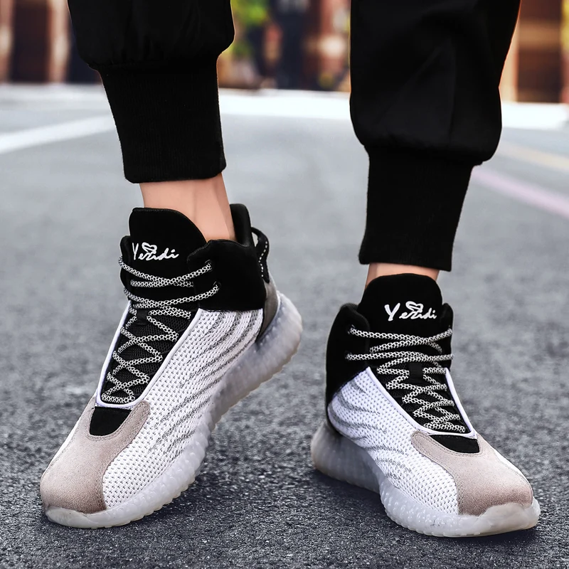 Мужские кроссовки Flyknit; Осенняя повседневная обувь; удобная дышащая легкая износостойкая Мужская обувь; Прямая поставка; AODLEE