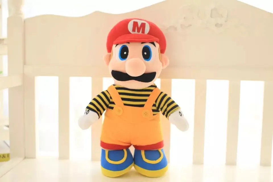 30/40/50 см качество Super Mario Плюшевые куклы с рисунком из игры "Братья Супер Марио" Марио и Луиджи, чучела плюшевых игрушек - Цвет: Красный