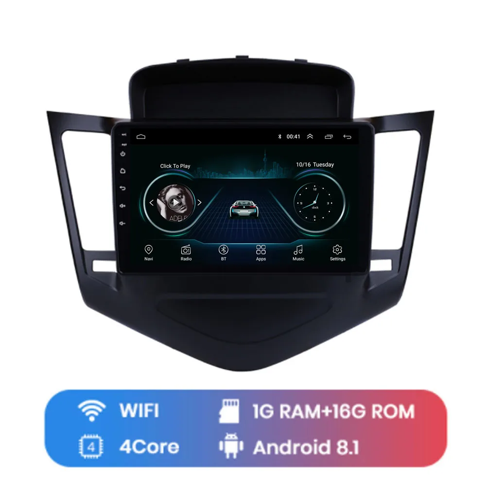 4G LTE Android 8,1 для Chevrolet Cruze 2013 Мультимедиа стерео автомобильный dvd-плеер навигация gps радио - Цвет: WIFI (1G 16G)