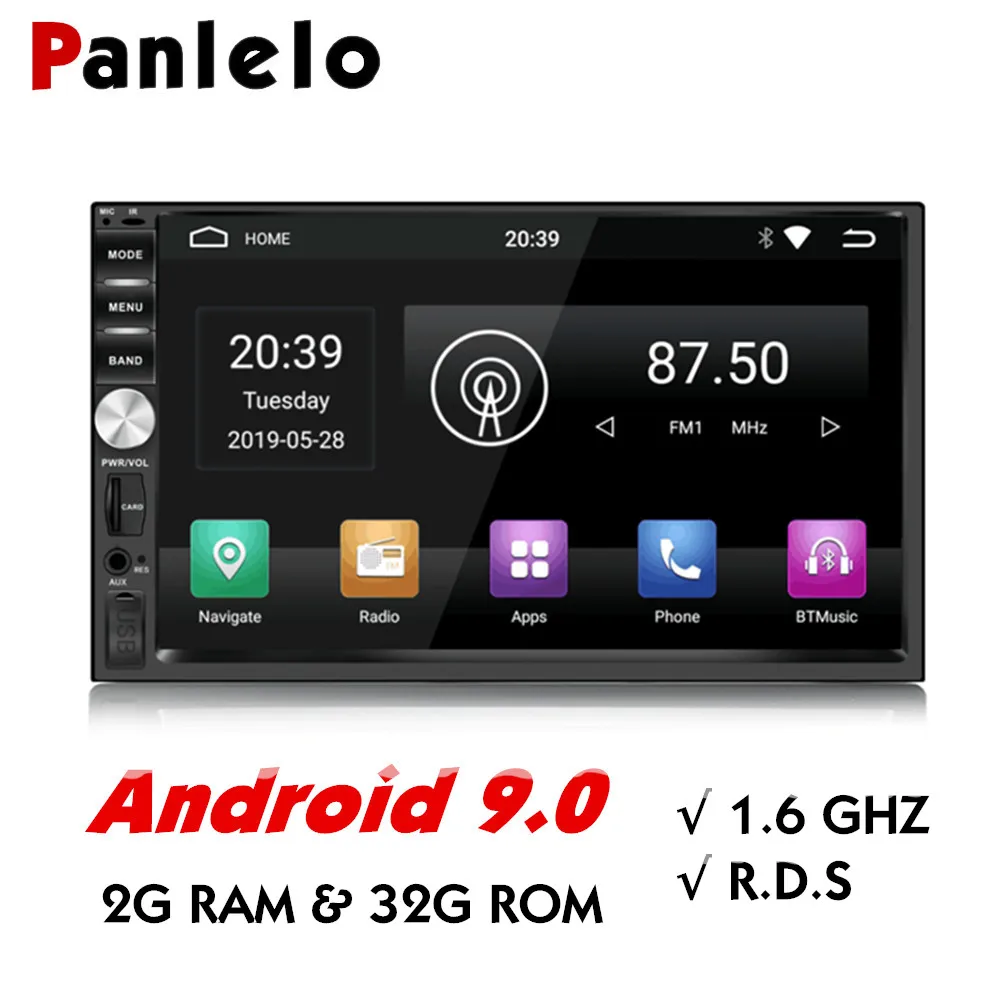 

Panlelo S1 Plus 2 Din Android Car Radio GPS Navigation 2G 32G Android 9.0 Car Stereo 2 din with Bluetooth 7 inch Android for Kia