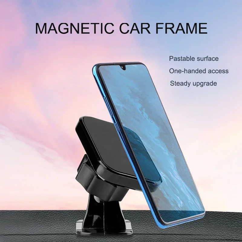 Автомобильный держатель для телефона, Магнитная подставка для iPhone 11 Pro X Xs Max XR 8 samsung S9, магнитное крепление для мобильного телефона, вращающийся на 360 градусов, автомобильный держатель для телефона