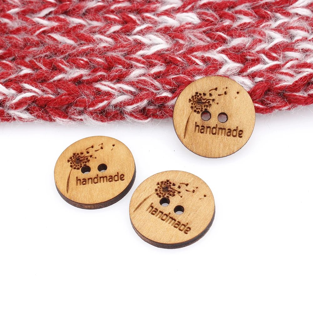 

Custom wooden buttons, knitted and crocheted items, buttons ,Custom Design, wooden, Dandelion (MK3210)