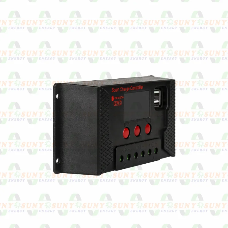 PWM Solar Charge Controller 10A/20A/30A Solar Charger Usb Output 12/24V Auto Color Display 3 IN 1 For Different Battery Charging