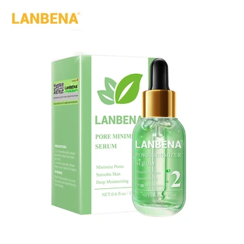 

LANBENA Pore Shrinking Serum Pores Minimizer Acne Treatment Refining Essence Deep Cleaning Smoothing Relieve Dryness Skin Care