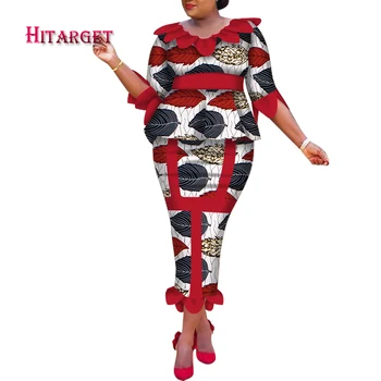 

2020 new private custom bodycon women suit middle sleeve suit+ankle-length pensel skirt classical party suit plus size WY6242