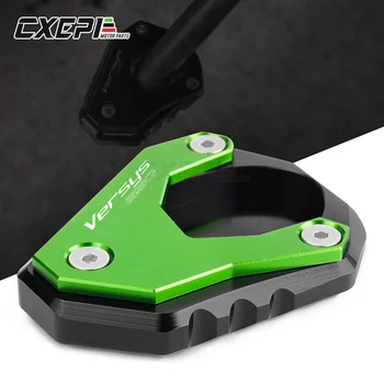 

With LOGO Motorcycle side stand Extension Plate enlarger Pad For Kawasaki VERSYS 650 2015-2018 Ninja 400 2018-2019 Z400 2019