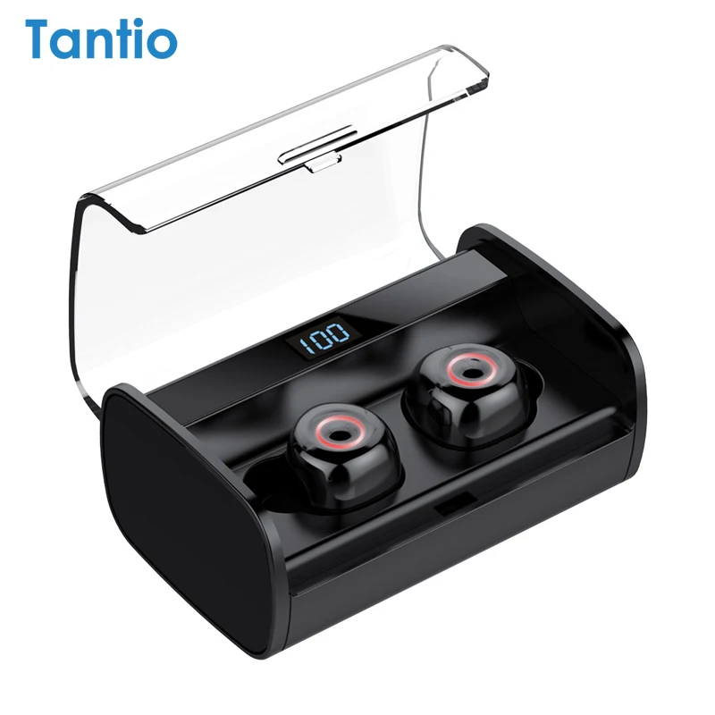 Tantio T1 Plus беспроводные наушники кошачьи глаза светодиодный с аккумулятором 2200 мАч
