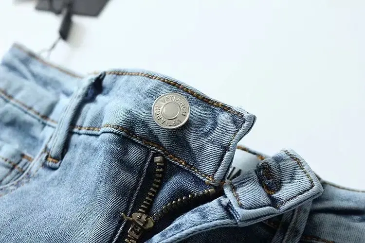 2019 корейская модная голубая Джинсовая Шорты женские летние шорты с высокой талией сексуальные черные шорты женские короткие байкерские