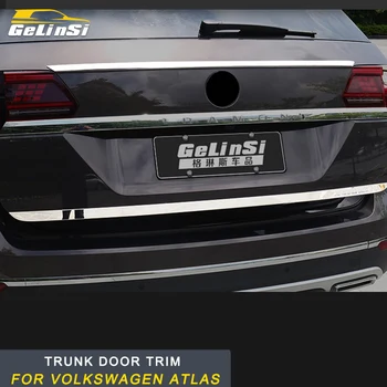 

Trunk Decoration Chrome Cover Trim Frame Sticker Exterior Accessories for Volkswagen VW Atlas Teramont Car Styling