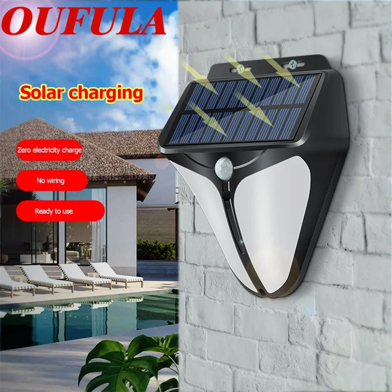 

AOSONG Solar Wall Light Intelligent Light Controls Body Sensor Eagle Eye Villa Garden Light