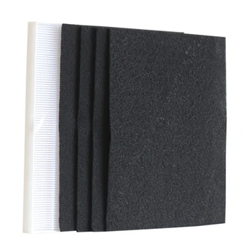 

4 Pieces Air Purifier Parts Carbon Pre-Filters and 1 Piece Main HEPA Filter for Winix 115115 5300 5500 6300