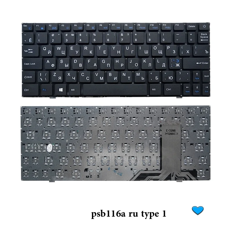 116A TYPE 1 Черная клавиатура для ноутбука Prestigio Smartbook 116A 133A 141A 141C 141S PSB141C, низкая цена, новинка - Цвет: 116A TYPE 1