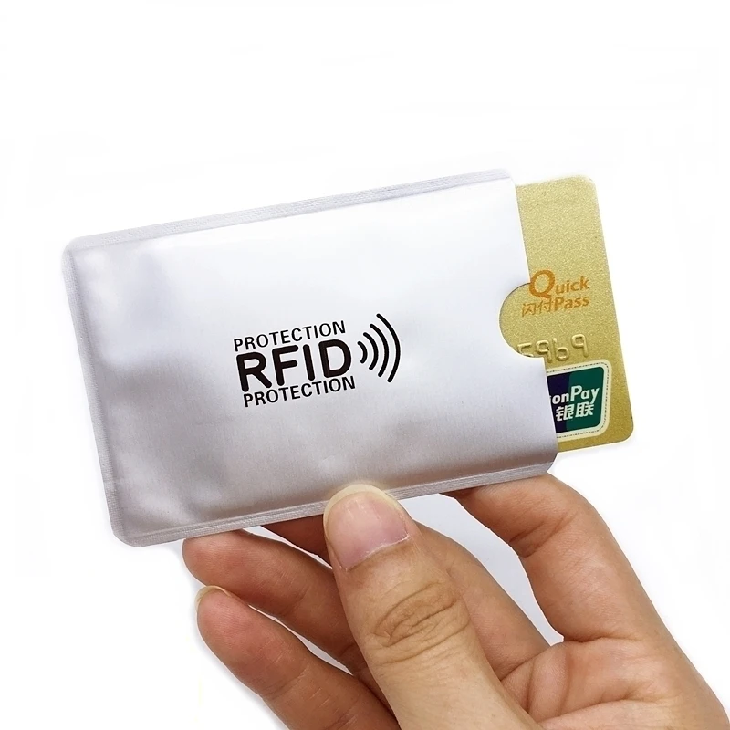 

1-20pcs Portable Anti RFID Credit Card Holder NFC Blocking Reader Lock Id Bank Protection Metal Credit Card Case