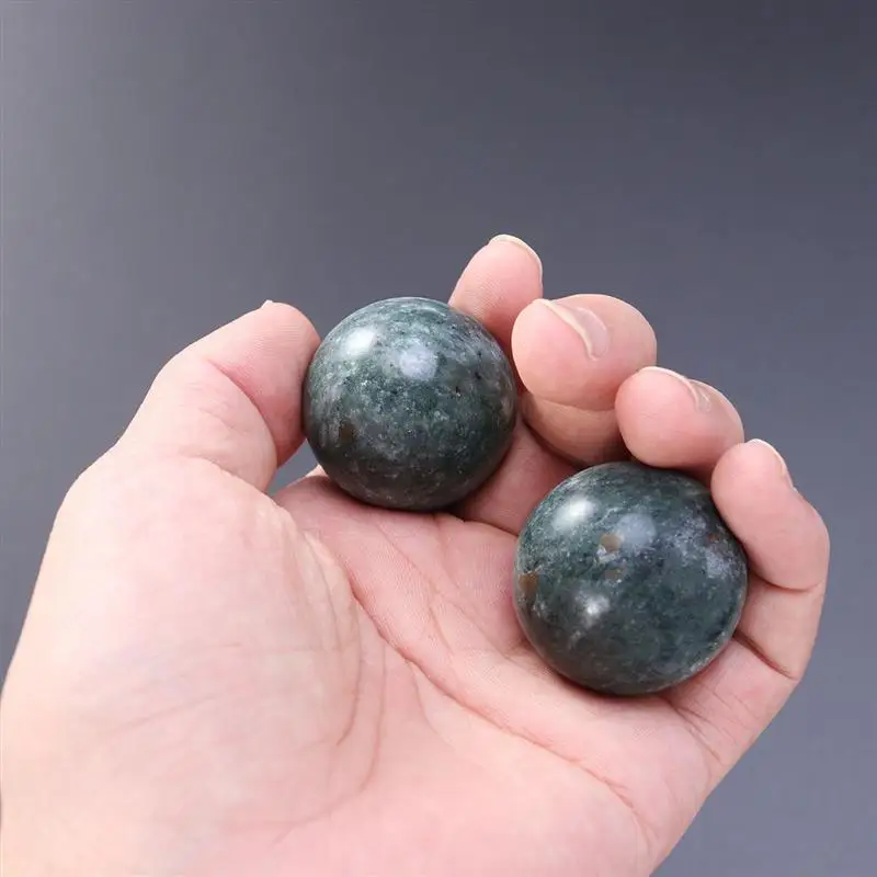 Massage Baoding Balls Chinese Health Exercise Jade Hand For Adults 2Pcs massage tool ball massager