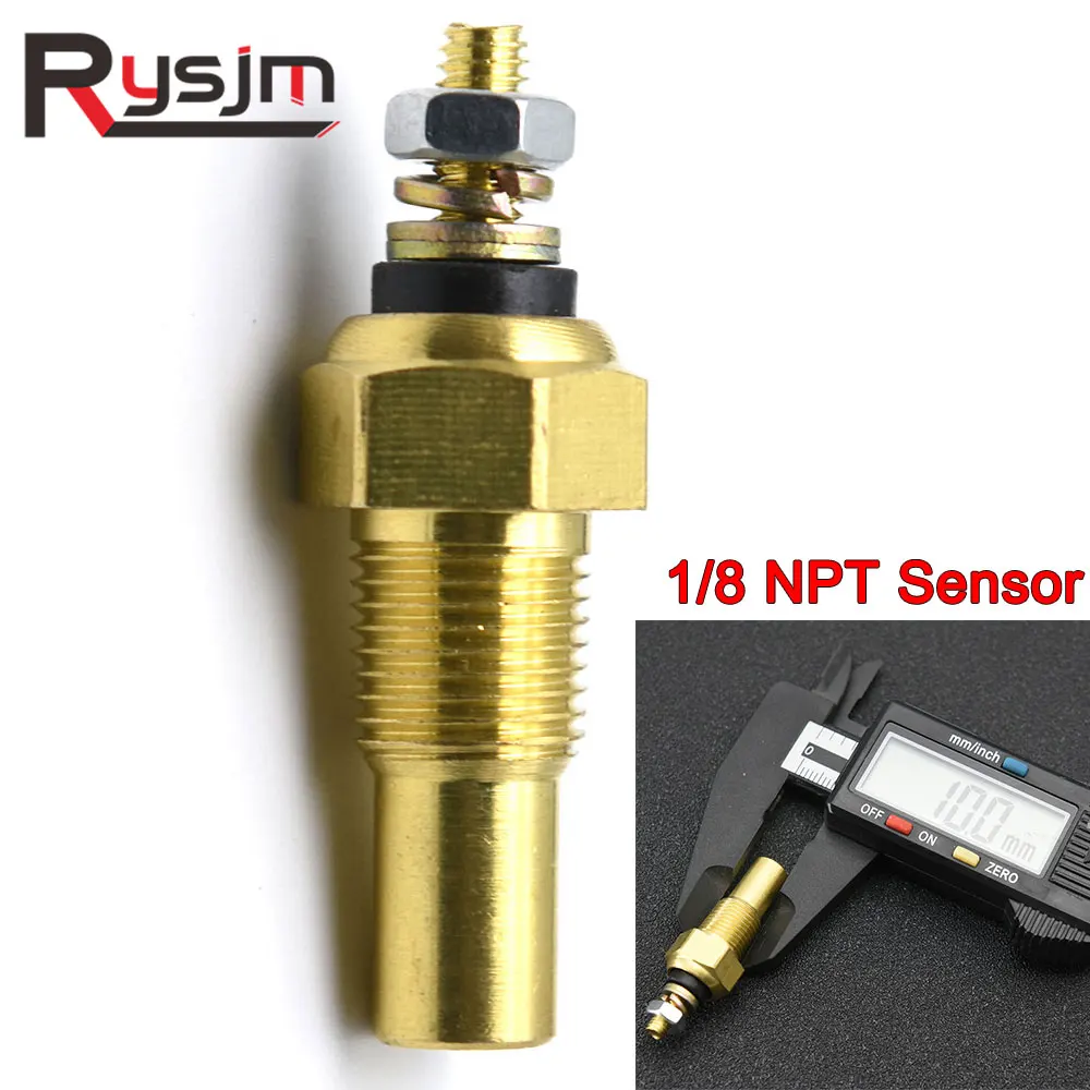 1/8 NPT Water Oil Temperature Sensor 10mm Universal Car Auto Truck Digital Sender Water Temp Sensor Racing Electric Gauge Unit