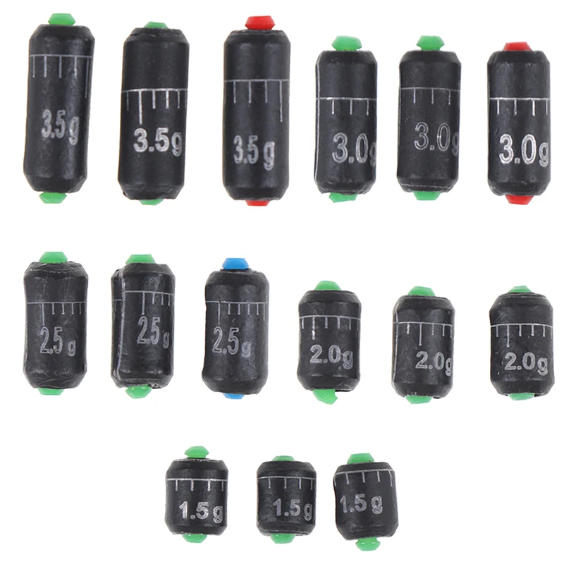 3 шт./компл. рыболовный грузик из свинца комплект быстрая замена 1 5/2/2.5/3/3.5g весовые