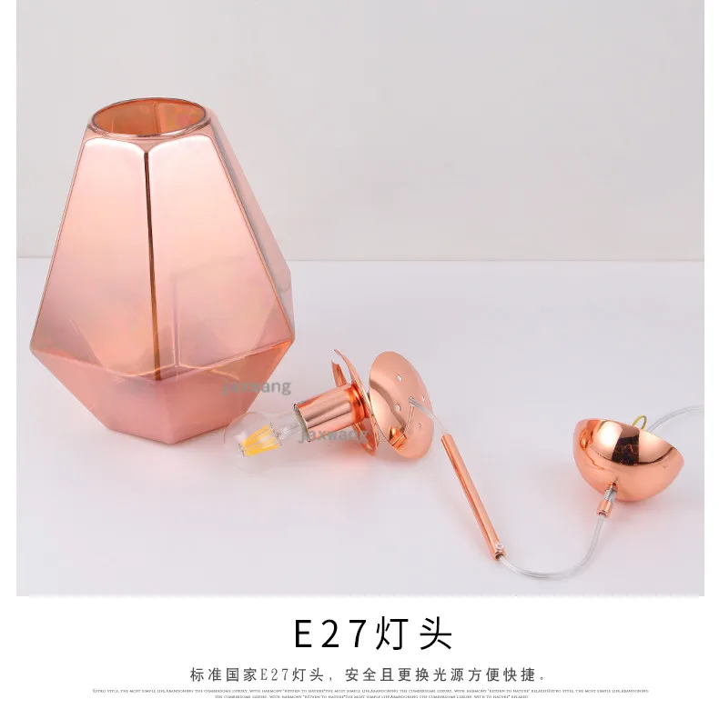 Postmodern LED Glass Pendant Lamps Nordic Restaurant Hanging Lamps Light Fixures Warm Creative Chandeliers Kitchen Accessories