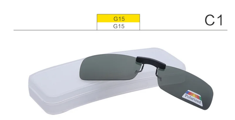 Унисекс поляризованные прикрепляемые Солнцезащитные очки Велоспорт видение для вождения и верховой езды анти-UVA ночной близорукий анти-UVB солнцезащитные очки Зажим для объектива - Цвет: A