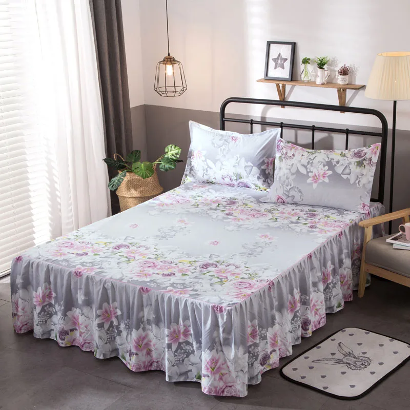 Bedspread-1 Комплект постельного белья из 3 предметов, современное модное покрывало, домашний текстиль, постельные принадлежности, мягкая кровать, юбка, 120x200 см/180x200 см, включая наволочку - Цвет: Bedspread-1