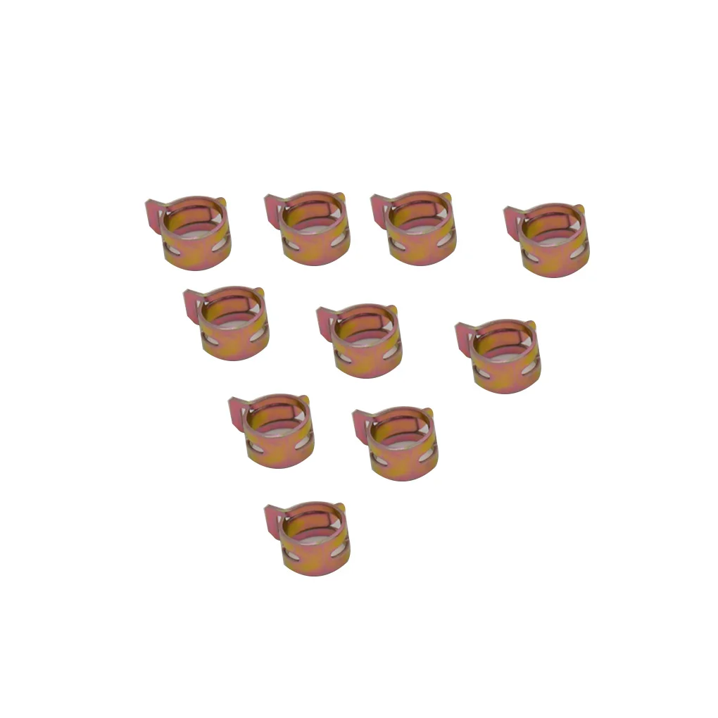1 100 шт./компл. сильный зажим для шланга пружинная стальная труба круглый зажим корабль МАШИНЫ ТРАКТОРА промышленный трубный ухват - Название цвета: 1