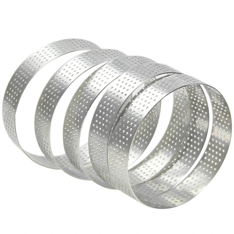 HHO-5Pcs/набор формы для изготовления тортов из нержавеющей стали круглый мусс для торта фруктовый пирог десерт Diy Украшение круг плесень кухонная посуда для выпечки