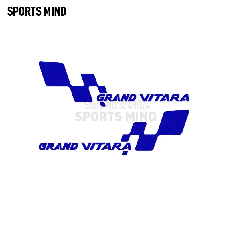 3 пары спортивных аксессуаров для Suzuki Grand Vitara 2008, автомобильные аксессуары, стильные автомобильные наклейки - Название цвета: blue