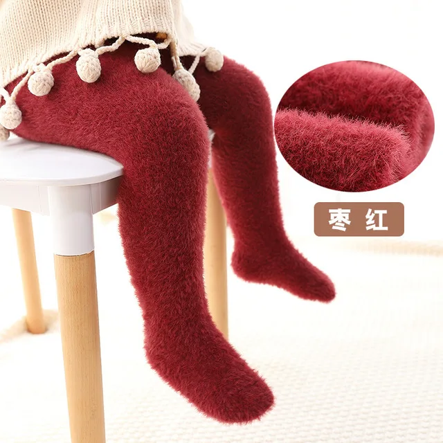 

Kids Baby Pantyhose autumn winter warm girl tights baby boys girls pantyhose thickening velvet pantyhose
