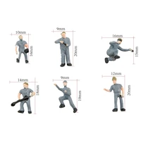 25pcs/lot HO 1:87 Scale Miniature Workers Model DIY Model Making Railway Train Architectural Figures with Ladders for Diorama 2