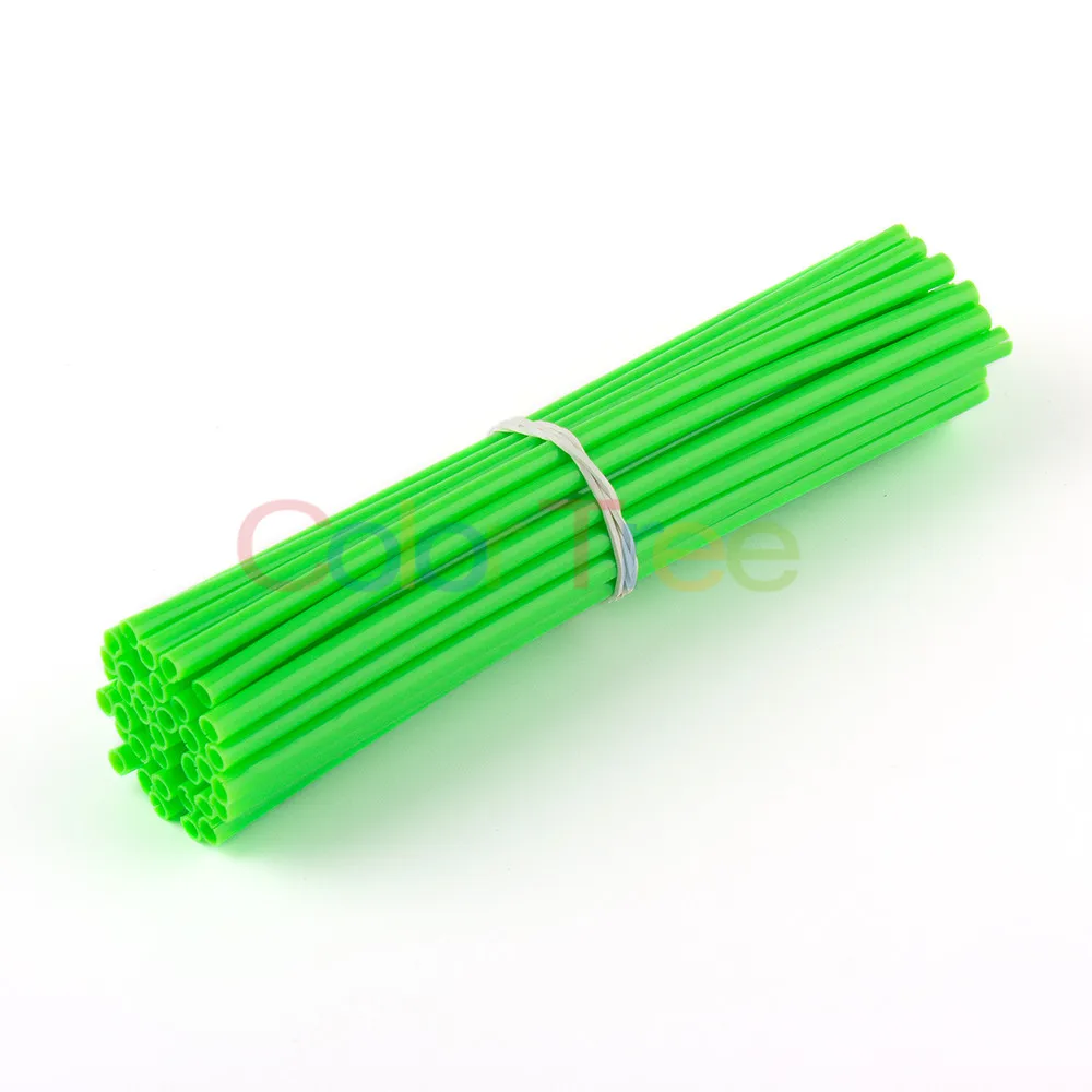 Green 36 шт./упак. сертификация набор велосипедного колесного протектор спиц Красочные Мотокросс диски скины обложки внедорожные велосипед гвардии комплект для обертывания мотоцикл велосипед Защита - Цвет: Green