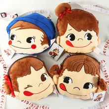 Японский стиль мультфильм Fujiya of niu nai mei плюшевые сенсорный экран наплечная сумка для мобильного телефона девушки сумка кошелек