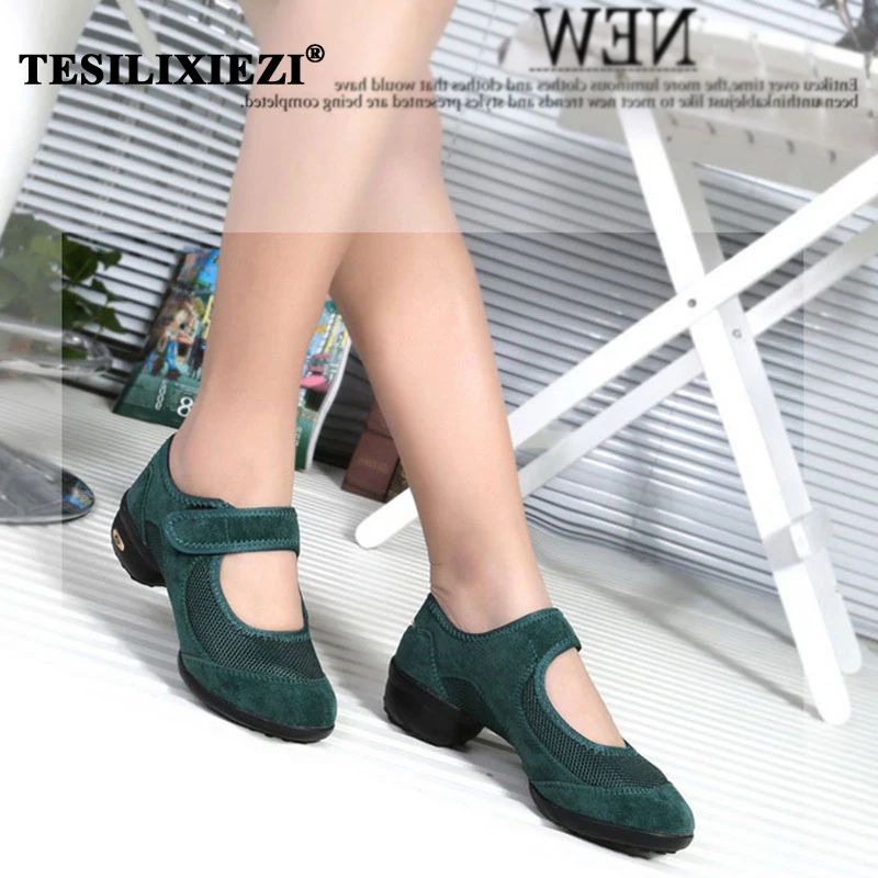 Stretch Jazz Dance Shoes For Women Ballet Jazzy Dancing Teachers's Dance sneaker Sandals Excercise Shoe