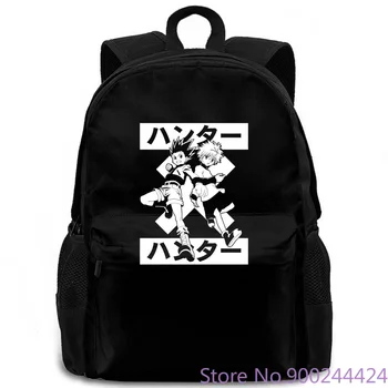 

Hunter X Hunter Anime Gon Cross Killua Authentic Black New - Mens women men backpack laptop travel school adult