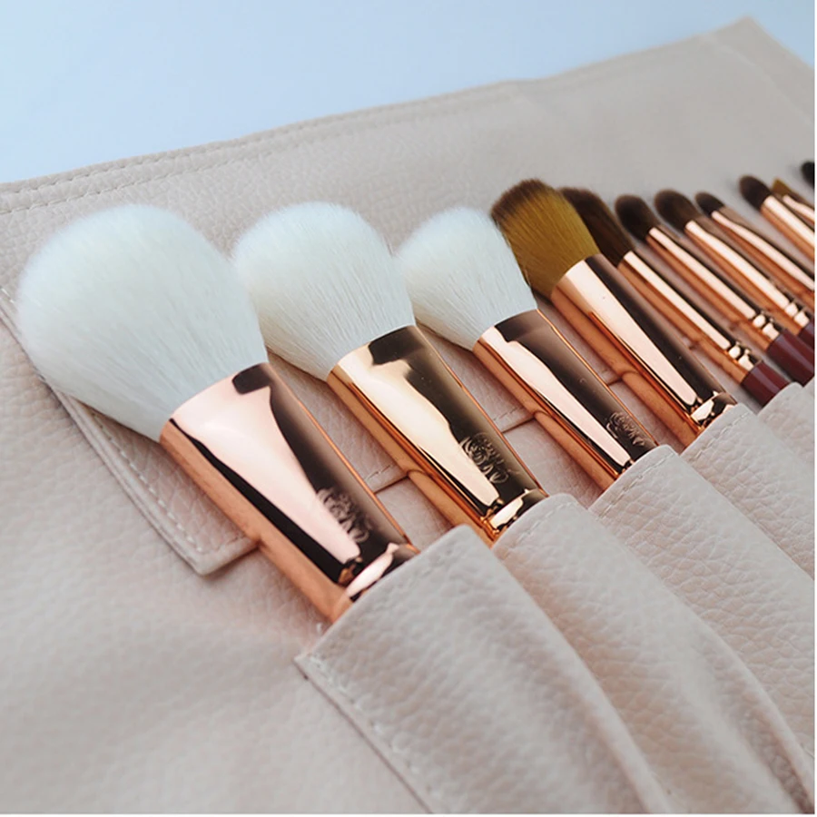 12 шт. набор кистей для макияжа пудра подводка глаз макияж кисть косметический
