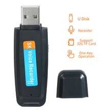 Voice-Recorder Mini Portable USB for Meeting 1-32G Storage-Support Tf-Card One-Button