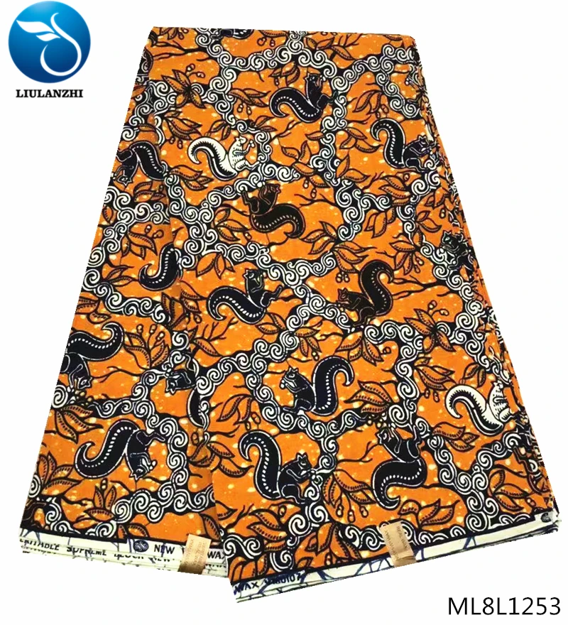 LIULANZHI Африканский воск ткань s хлопок настоящая вощеная ткань Анкара для платья гарантированное нигерийское качество воск ML8L1236-ML8L1259